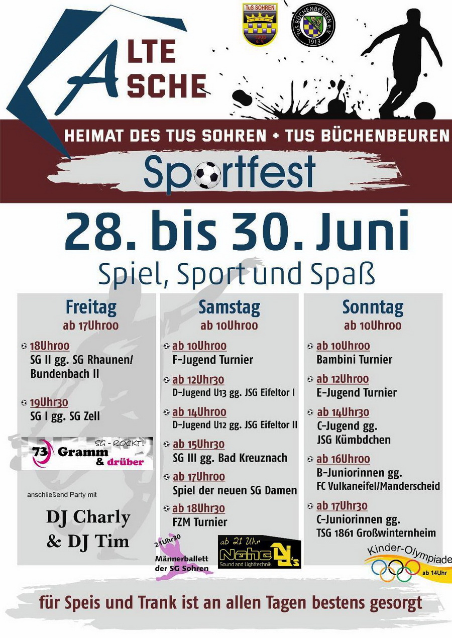 Sportfest auf der Alten Asche in Sohren